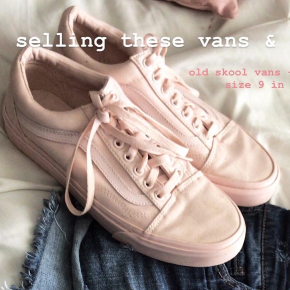 pale pink vans old skool